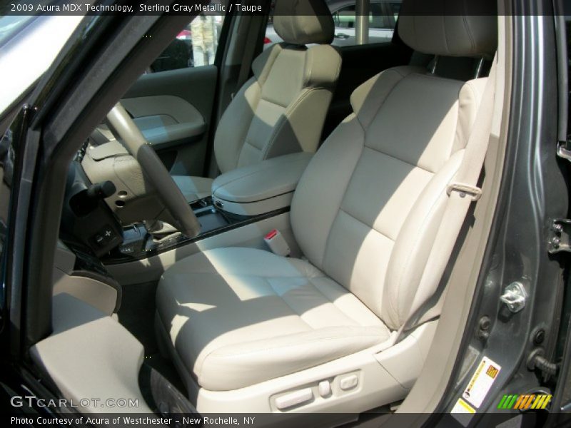 Sterling Gray Metallic / Taupe 2009 Acura MDX Technology