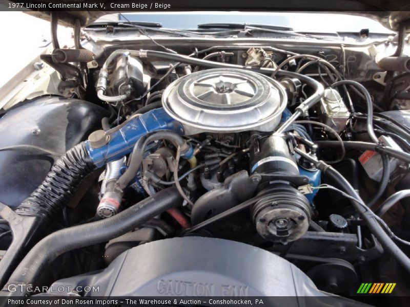  1977 Continental Mark V Engine - 7.5L 460 V8