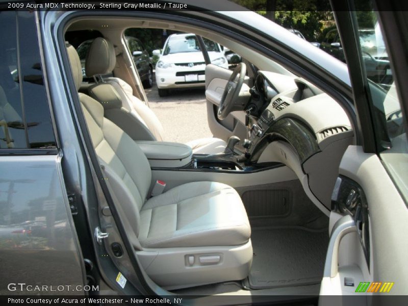 Sterling Gray Metallic / Taupe 2009 Acura MDX Technology