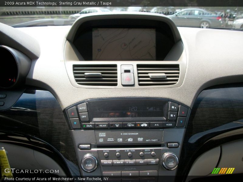 Sterling Gray Metallic / Taupe 2009 Acura MDX Technology