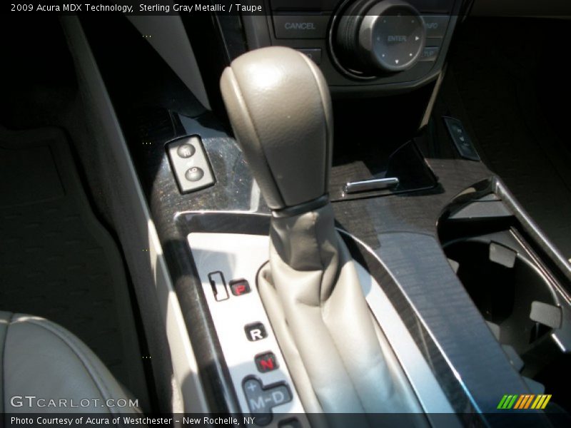 Sterling Gray Metallic / Taupe 2009 Acura MDX Technology