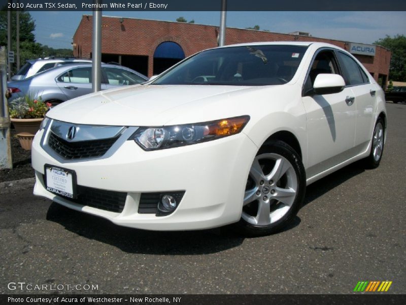 Premium White Pearl / Ebony 2010 Acura TSX Sedan