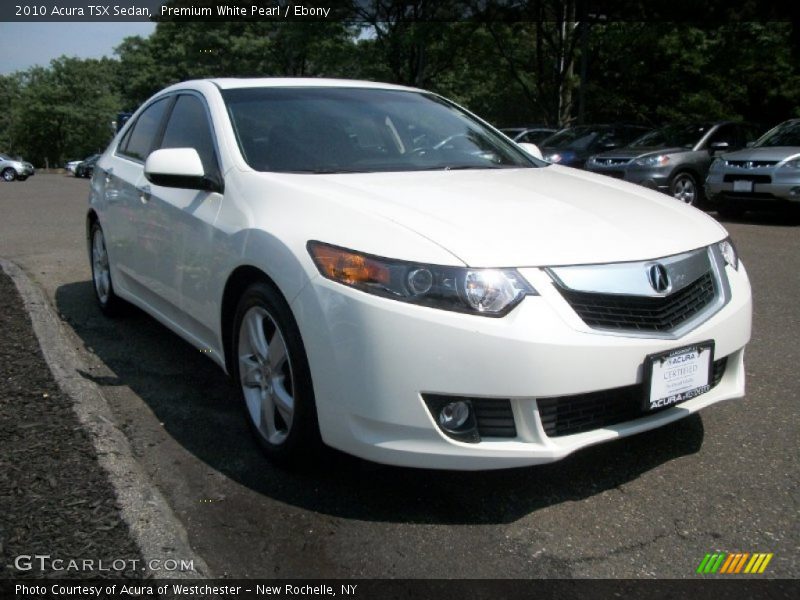 Premium White Pearl / Ebony 2010 Acura TSX Sedan