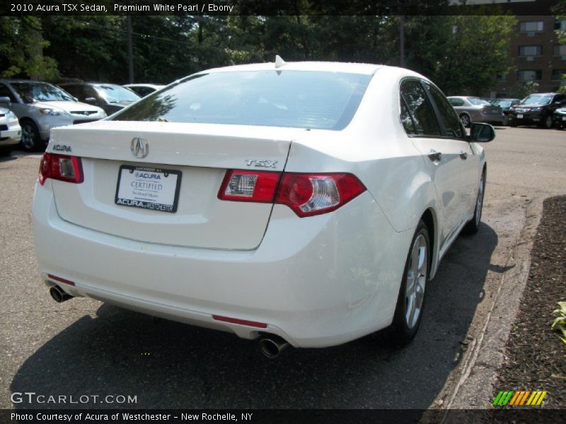 Premium White Pearl / Ebony 2010 Acura TSX Sedan
