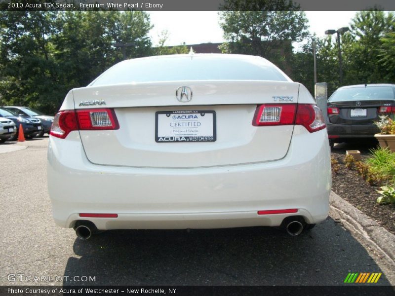 Premium White Pearl / Ebony 2010 Acura TSX Sedan