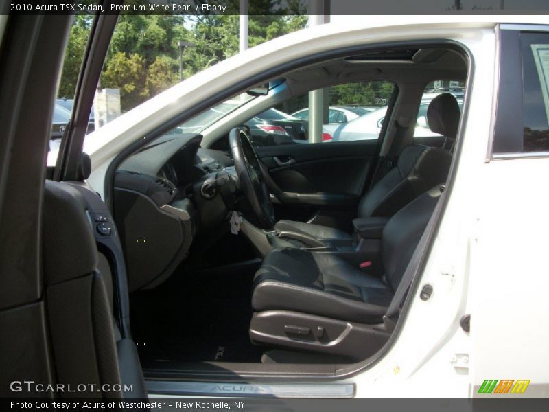 Premium White Pearl / Ebony 2010 Acura TSX Sedan