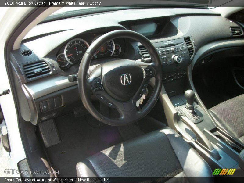 Premium White Pearl / Ebony 2010 Acura TSX Sedan