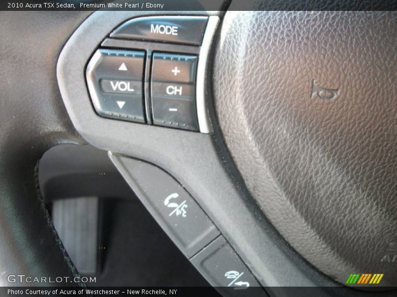 Premium White Pearl / Ebony 2010 Acura TSX Sedan