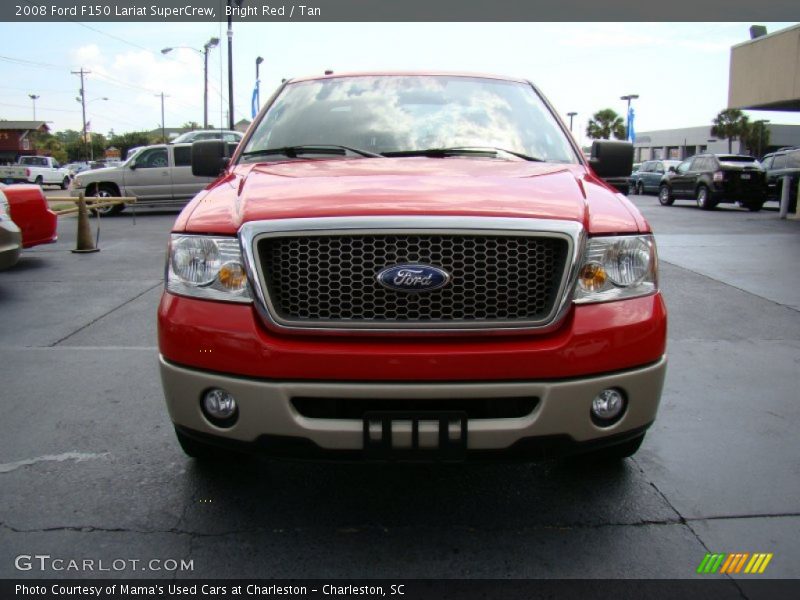 Bright Red / Tan 2008 Ford F150 Lariat SuperCrew
