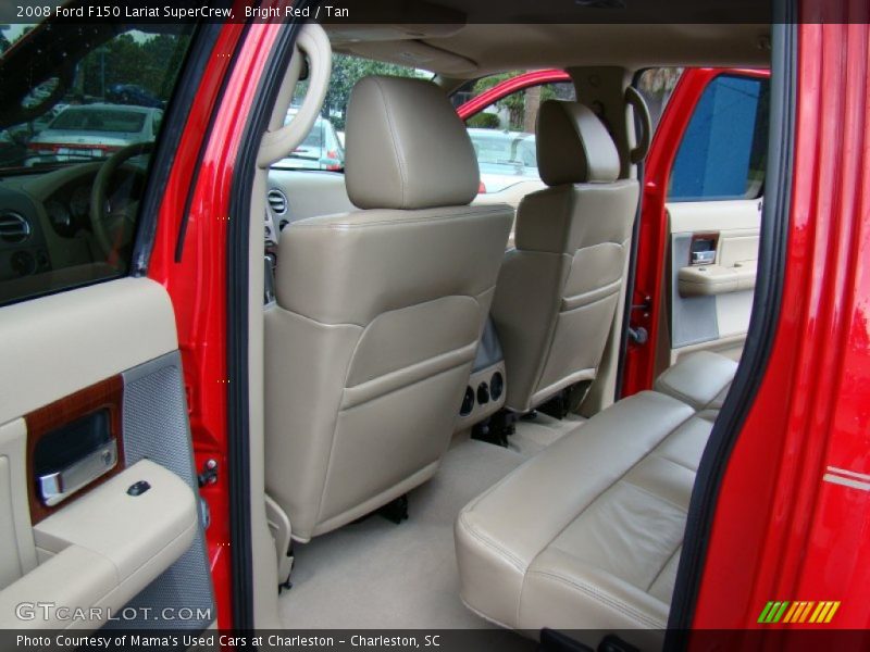 Bright Red / Tan 2008 Ford F150 Lariat SuperCrew