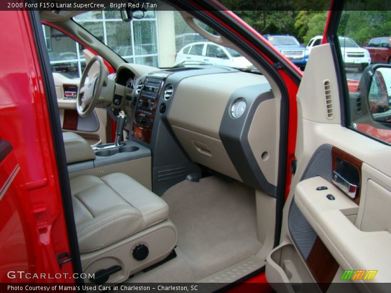 Bright Red / Tan 2008 Ford F150 Lariat SuperCrew