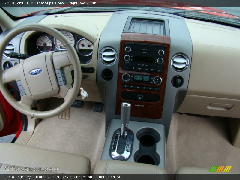 Bright Red / Tan 2008 Ford F150 Lariat SuperCrew