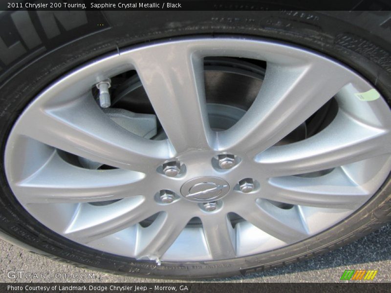 Sapphire Crystal Metallic / Black 2011 Chrysler 200 Touring