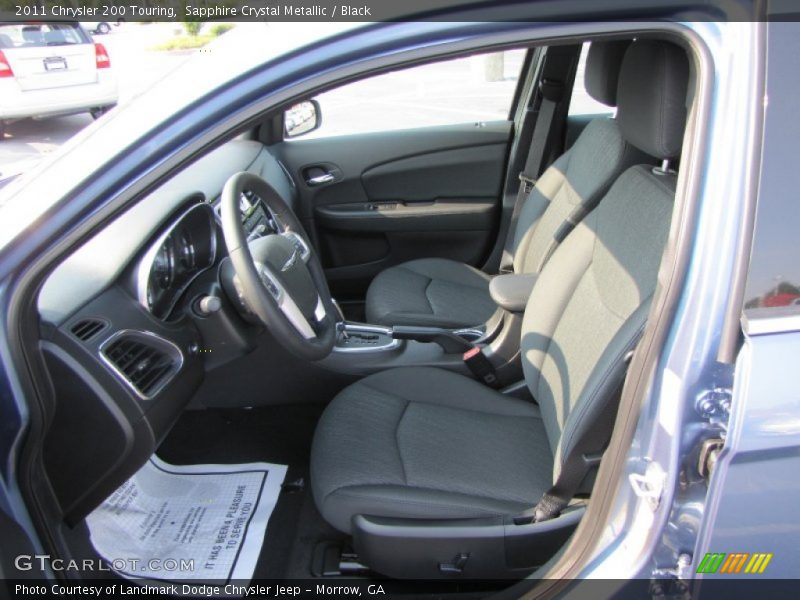 Sapphire Crystal Metallic / Black 2011 Chrysler 200 Touring