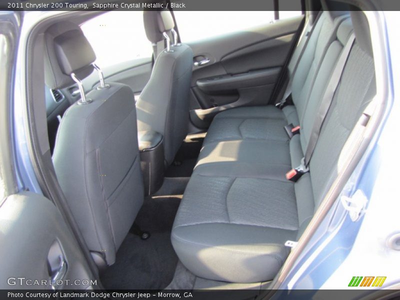 Sapphire Crystal Metallic / Black 2011 Chrysler 200 Touring
