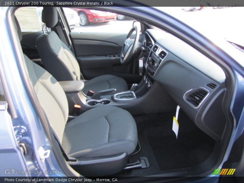 Sapphire Crystal Metallic / Black 2011 Chrysler 200 Touring