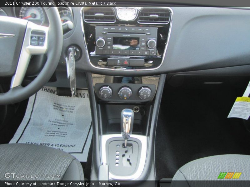 Sapphire Crystal Metallic / Black 2011 Chrysler 200 Touring