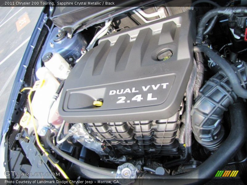 Sapphire Crystal Metallic / Black 2011 Chrysler 200 Touring