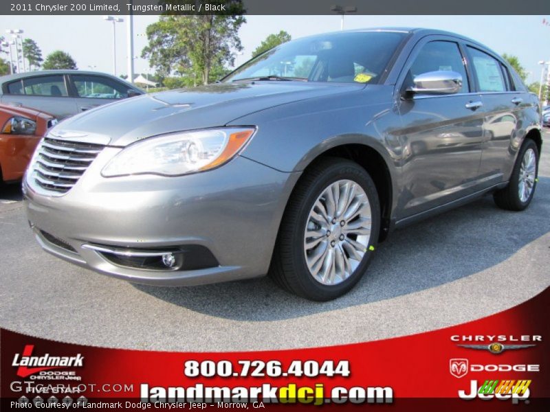 Tungsten Metallic / Black 2011 Chrysler 200 Limited