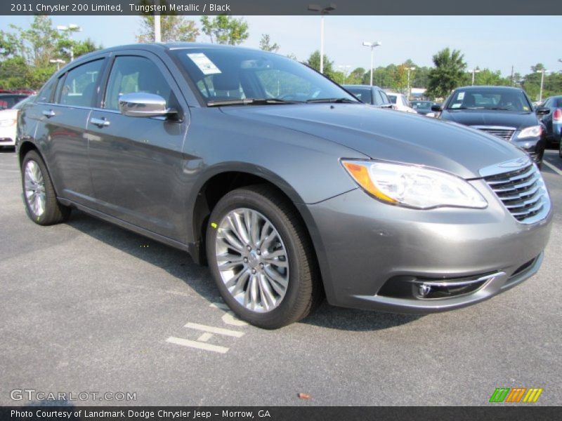 Tungsten Metallic / Black 2011 Chrysler 200 Limited