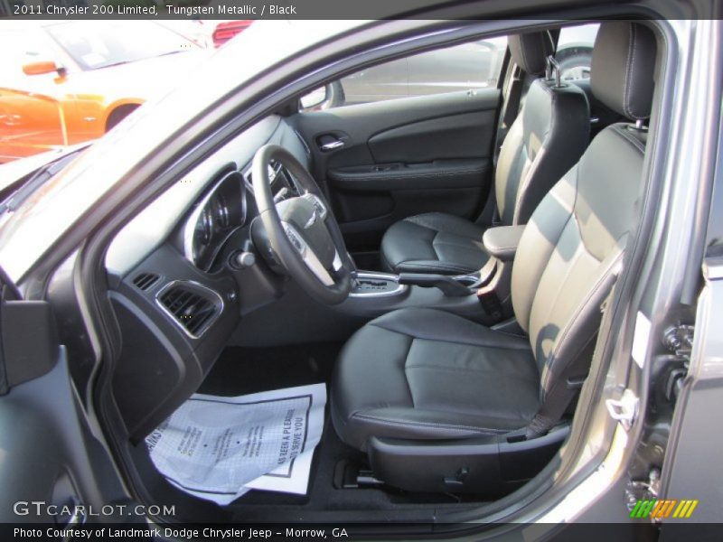 Tungsten Metallic / Black 2011 Chrysler 200 Limited