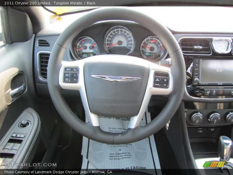 Tungsten Metallic / Black 2011 Chrysler 200 Limited