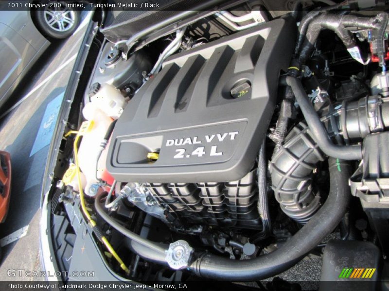 Tungsten Metallic / Black 2011 Chrysler 200 Limited