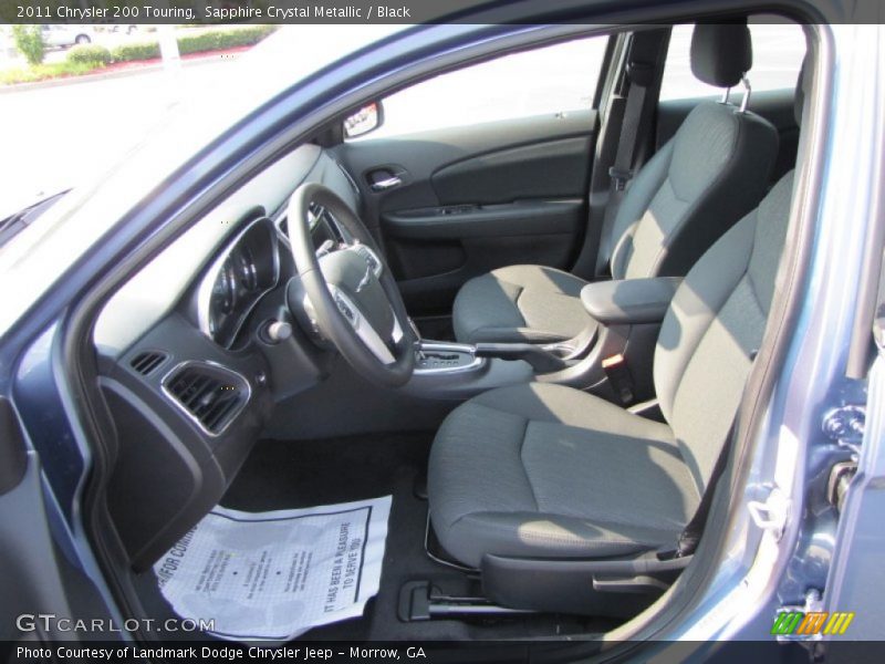 Sapphire Crystal Metallic / Black 2011 Chrysler 200 Touring