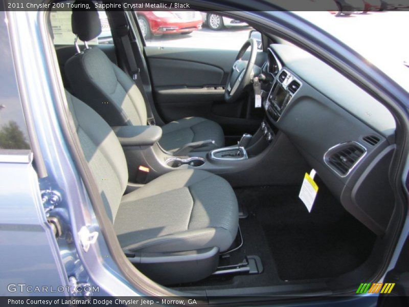 Sapphire Crystal Metallic / Black 2011 Chrysler 200 Touring