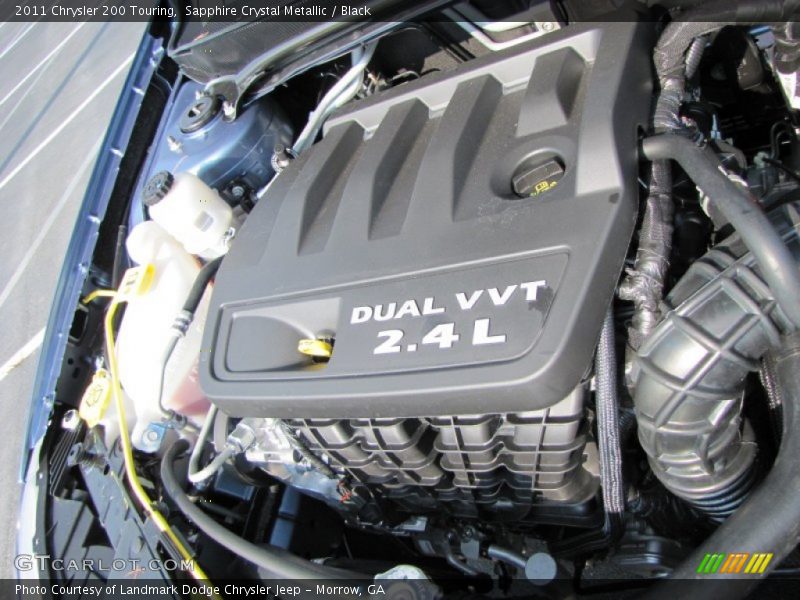 Sapphire Crystal Metallic / Black 2011 Chrysler 200 Touring