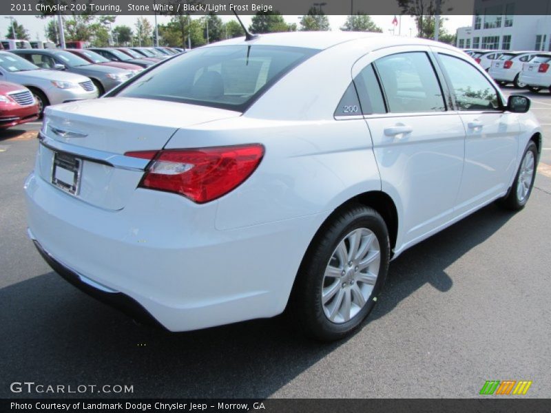 Stone White / Black/Light Frost Beige 2011 Chrysler 200 Touring