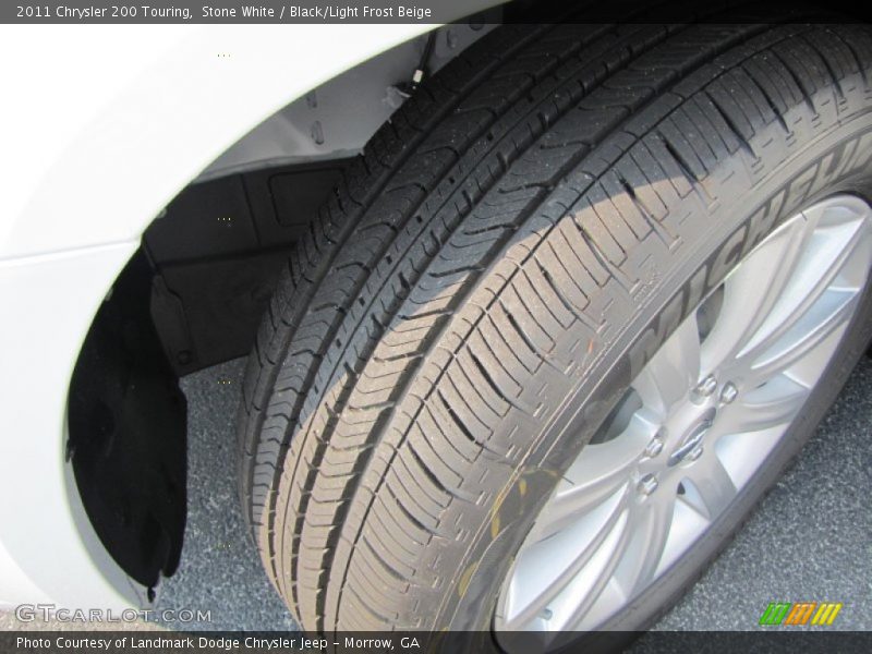 Stone White / Black/Light Frost Beige 2011 Chrysler 200 Touring