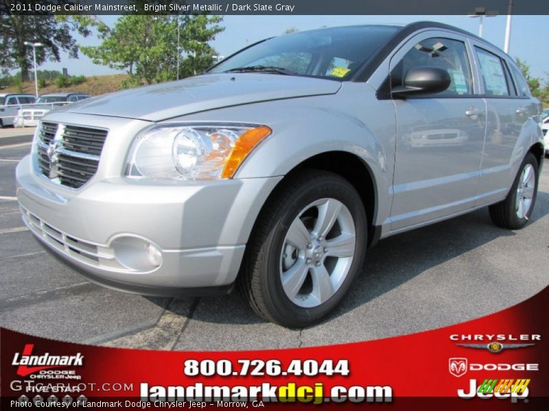 Bright Silver Metallic / Dark Slate Gray 2011 Dodge Caliber Mainstreet