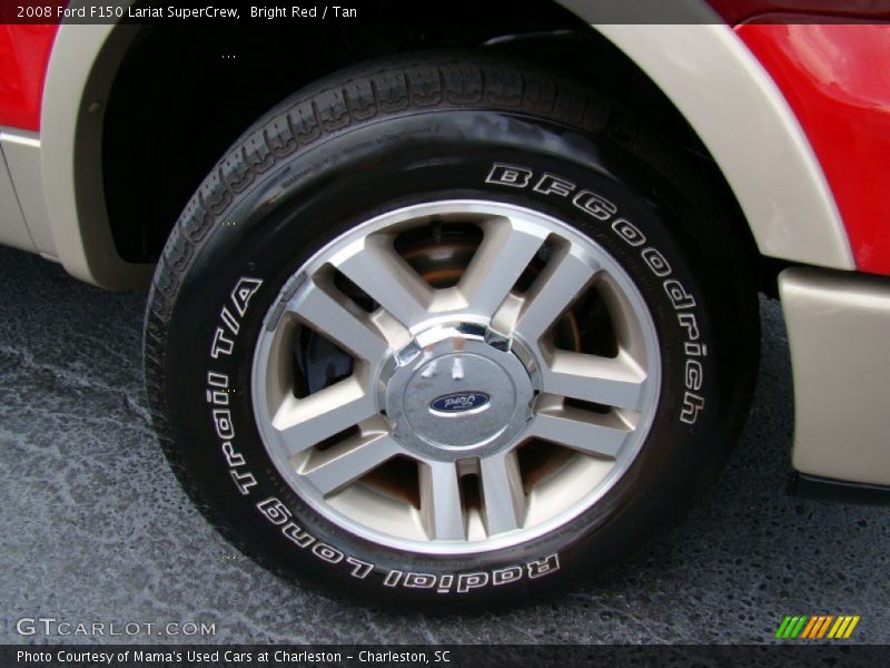 Bright Red / Tan 2008 Ford F150 Lariat SuperCrew
