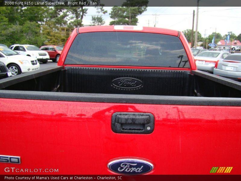 Bright Red / Tan 2008 Ford F150 Lariat SuperCrew