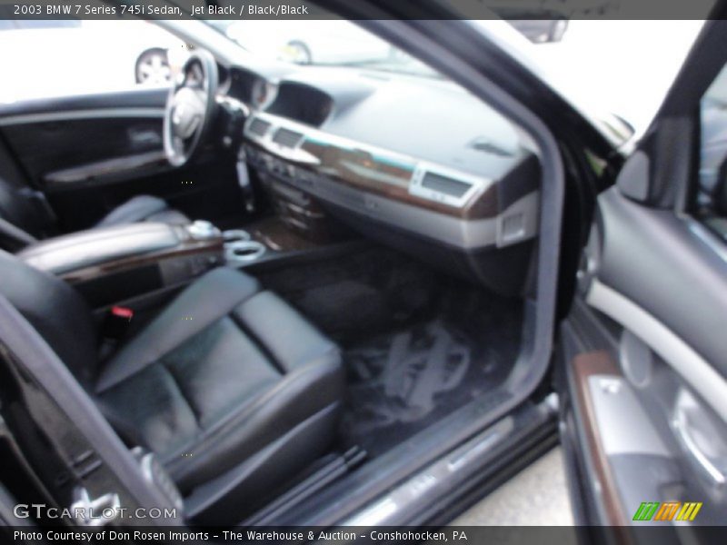 Jet Black / Black/Black 2003 BMW 7 Series 745i Sedan