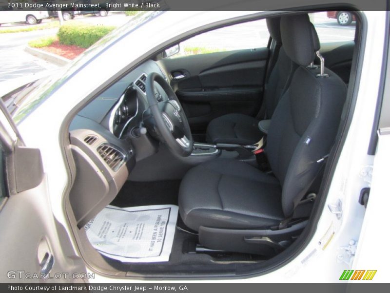 Bright White / Black 2011 Dodge Avenger Mainstreet