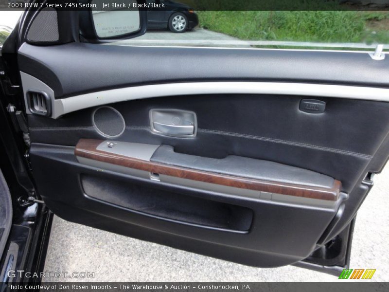 Jet Black / Black/Black 2003 BMW 7 Series 745i Sedan