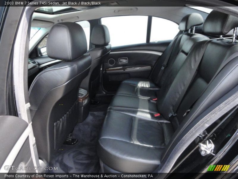 Jet Black / Black/Black 2003 BMW 7 Series 745i Sedan