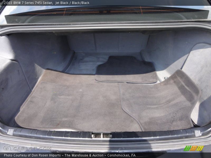 Jet Black / Black/Black 2003 BMW 7 Series 745i Sedan