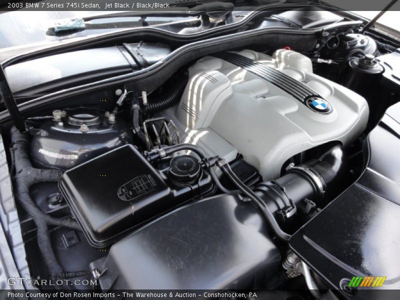 Jet Black / Black/Black 2003 BMW 7 Series 745i Sedan