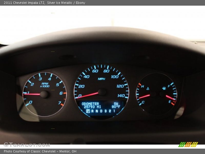 Silver Ice Metallic / Ebony 2011 Chevrolet Impala LTZ