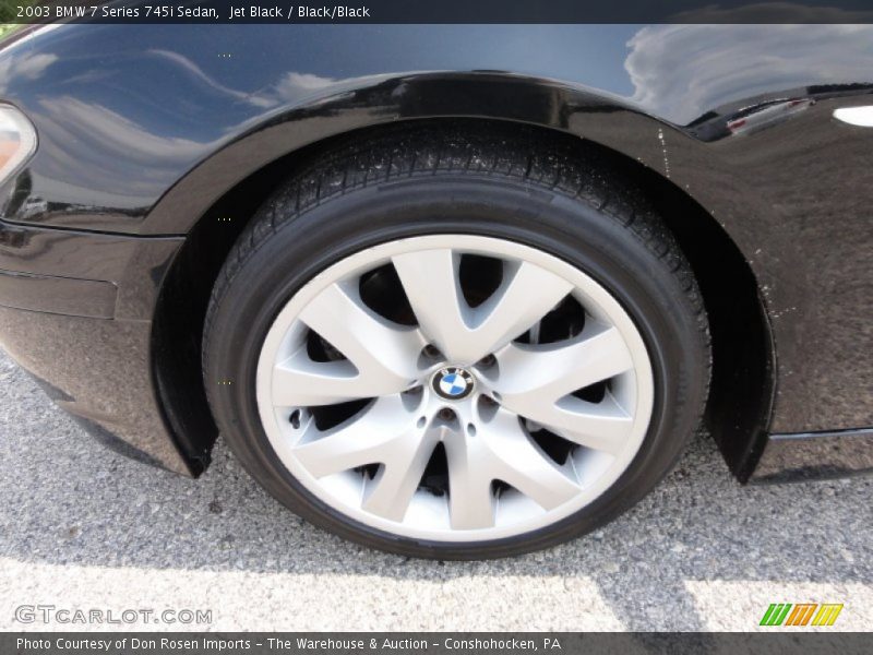 Jet Black / Black/Black 2003 BMW 7 Series 745i Sedan