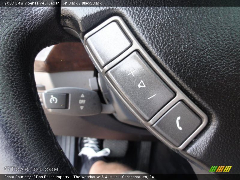 Jet Black / Black/Black 2003 BMW 7 Series 745i Sedan