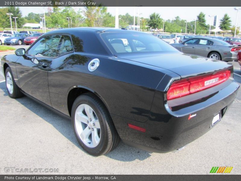 Black / Dark Slate Gray 2011 Dodge Challenger SE