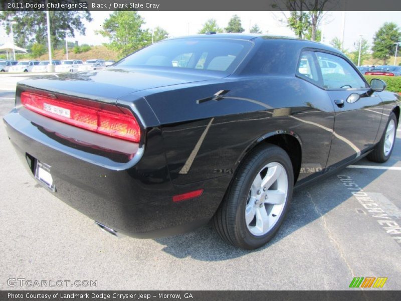 Black / Dark Slate Gray 2011 Dodge Challenger SE