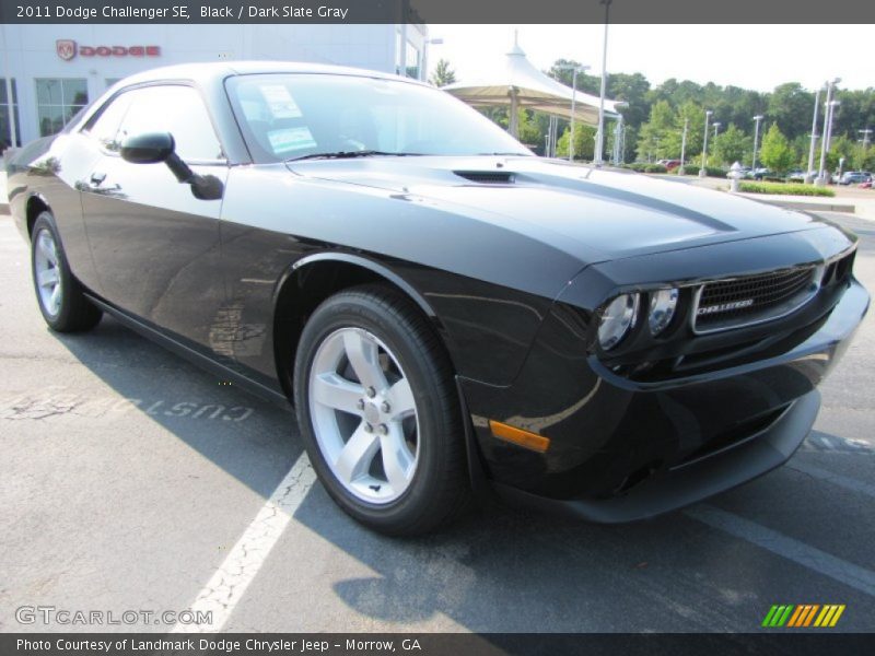 Black / Dark Slate Gray 2011 Dodge Challenger SE