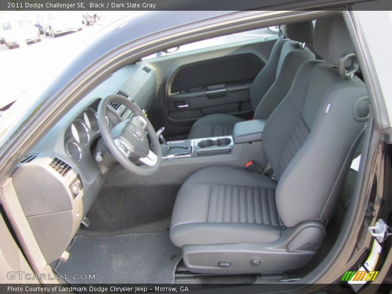 Black / Dark Slate Gray 2011 Dodge Challenger SE