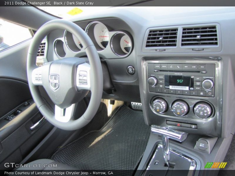 Black / Dark Slate Gray 2011 Dodge Challenger SE