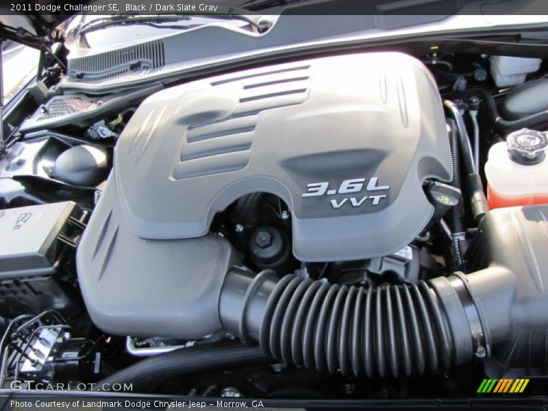 Black / Dark Slate Gray 2011 Dodge Challenger SE